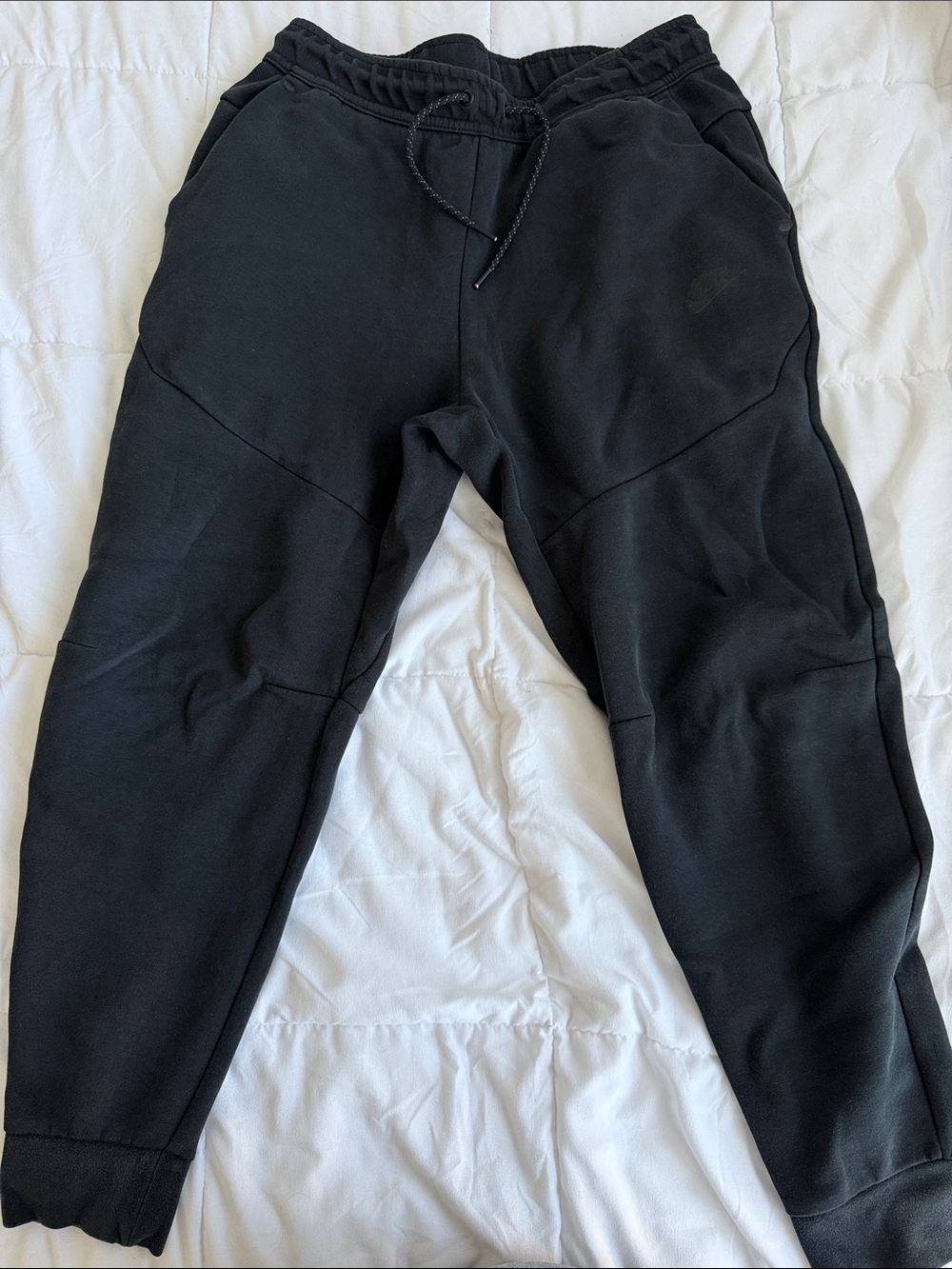Nike Black Men's Jogger Sweatpants with Drawstring Waist